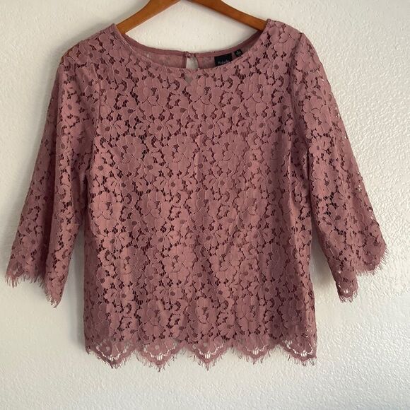 NWOT Rafaela lace pink blouse size S - Picture 1 of 7
